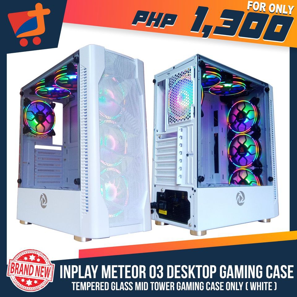 TTREND INPLAY Meteor 01 Tempered Glass Midtower Desktop Gaming PC Case ...