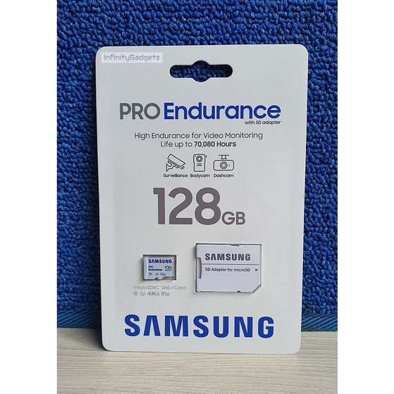 Samsung Pro Endurance 128GB Micro SD for Dashcam, CCTV, and Body Camera