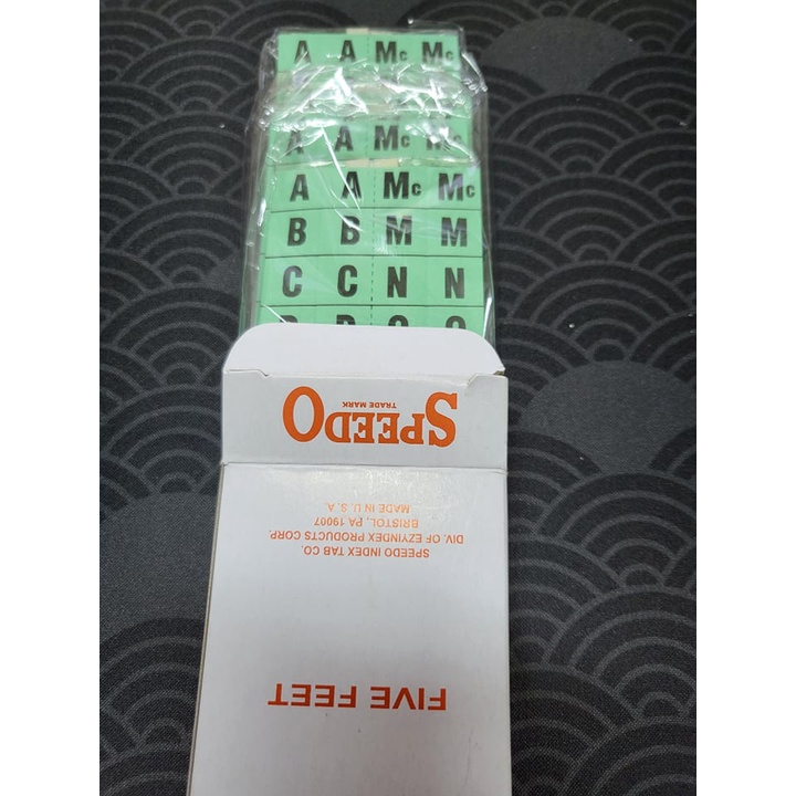 SPEEDO Index Tabs 1 Box of 5 Sets Colorless Clear Shopee Philippines