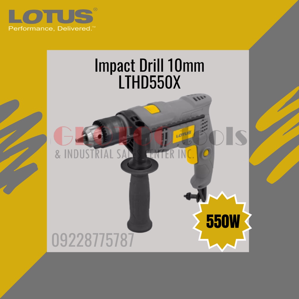 LOTUS IMPACT DRILL 10MM 550W (LTHD550X) Shopee Philippines