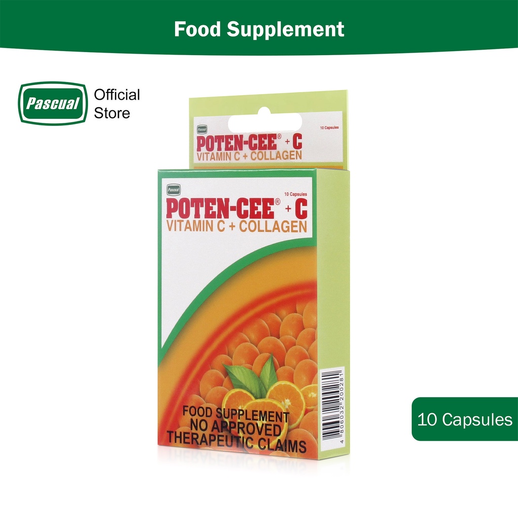 PotenCee+C (Vitamin C + Collagen) 10 Capsules Shopee Philippines