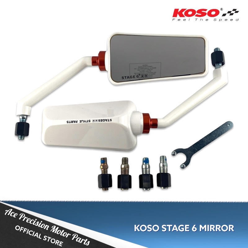 KOSO SIDE MIRROR STAGE 6 CLEAR LENS Shopee Philippines
