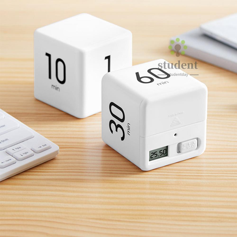 S&D Portable Cube Timer Digital Kitchen Timer Countdown Alarm 15-20-30 ...