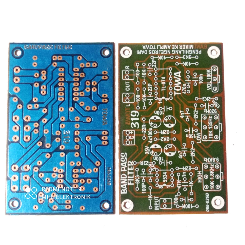 PCB BAND PASS FILTER TONE CONTROL TOS TOWA TOA 319 | Shopee Philippines