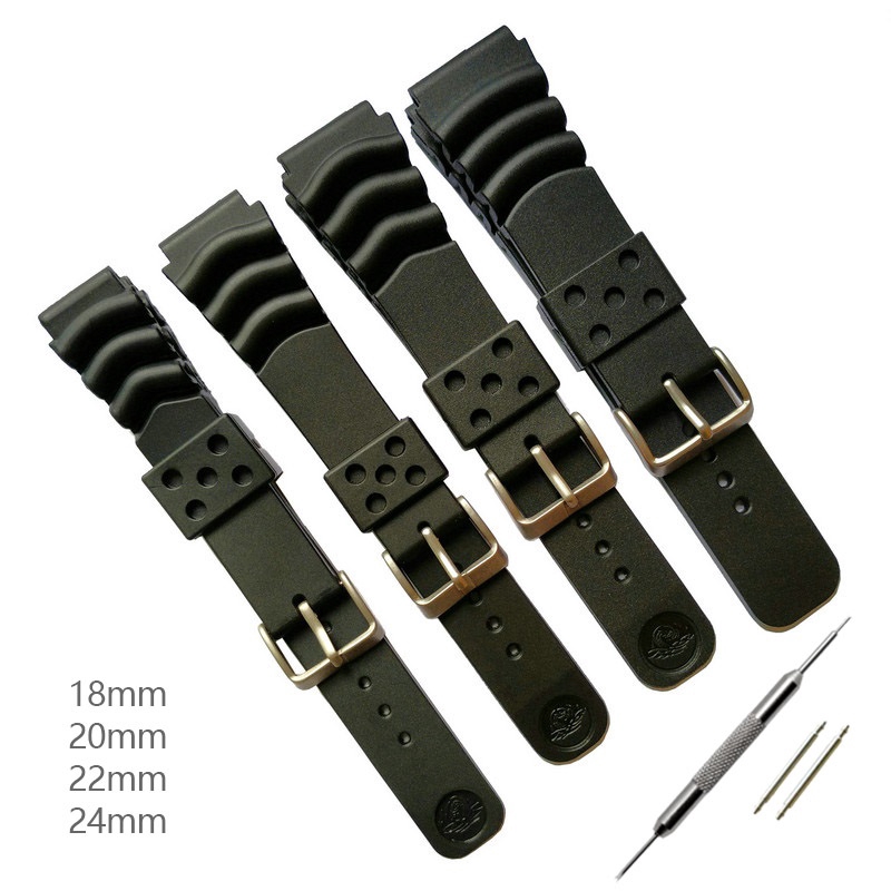 24mm Suitable for Seiko Rubber Watch Band Curved Line 22mm for Divers Model  Monster Diver Strap 20mm Black Rubber | Shopee Philippines