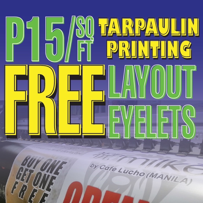 FREE Layout Tarpaulin Printing Shopee Philippines