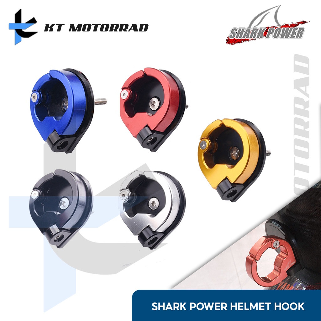 KT Aerox155/Nmax155 Shark Power Helmet Hook Holder Heavy Duty CNC