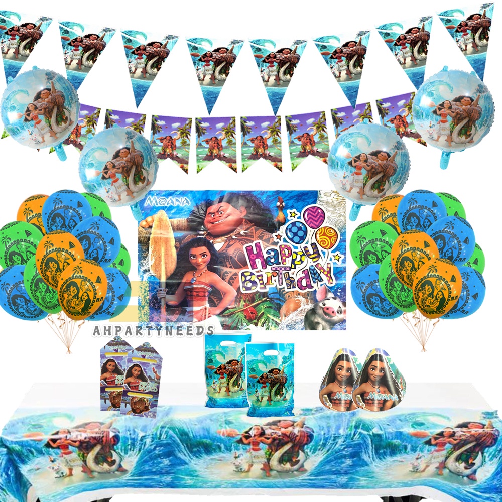 Moana Theme Party Supplies Kids Birthday Festive Event Cartoon Balloon — free download