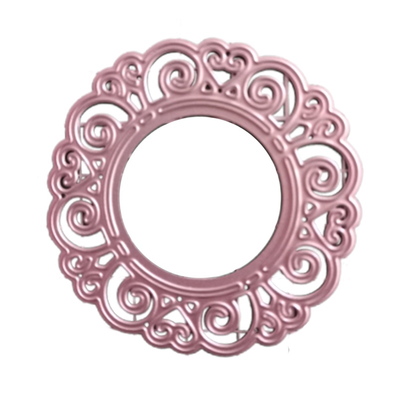 BST Lace Heart Round Plate Metal Cutting Dies Scrapbooking Stencil Die ...