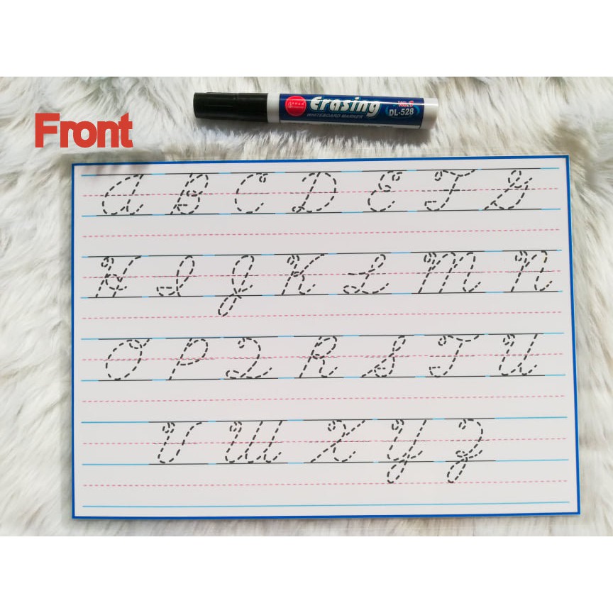 Laminated Cursive Alphabet Tracing | Shopee Philippines