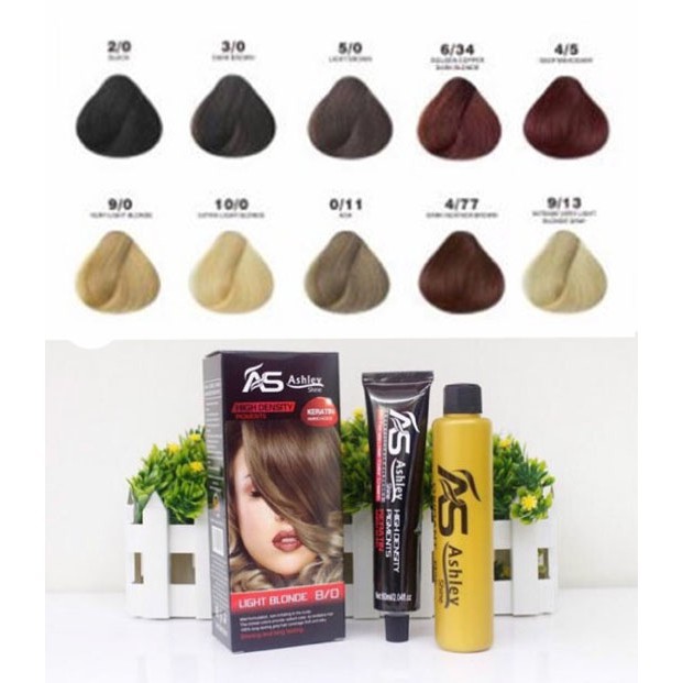 Ashley Shine Hair Color Permanent Keratin Amino Acid Hair Color Shopee Philippines