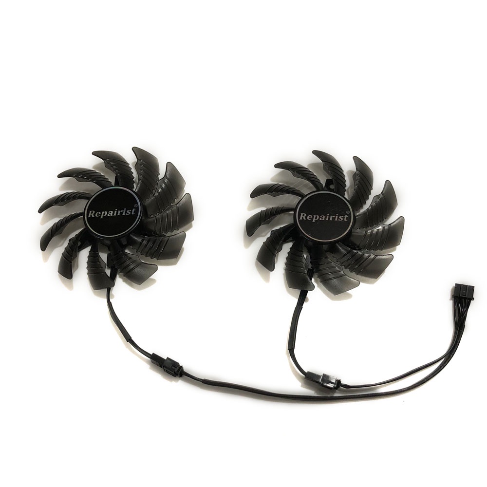 2pcs/Set RX550 RX560 GPU Cooler Graphics Fan For REDEON GIGABYTE RX 560 ...