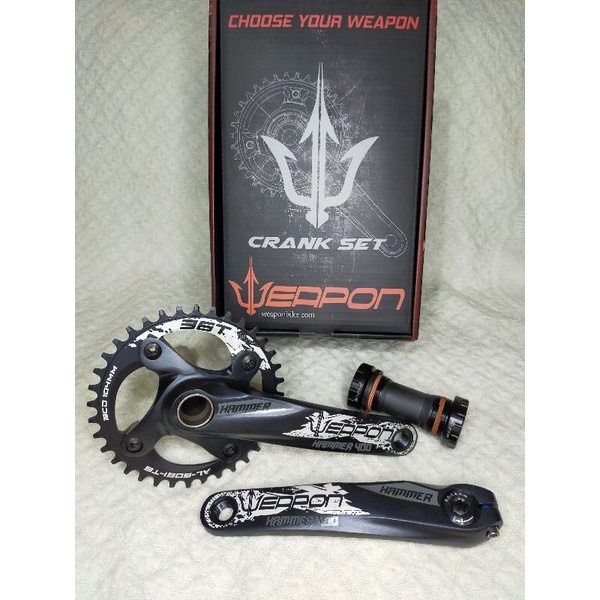 WEAPON Crankset 34T & 36T ( STORM, FEVER, HAMMER, KILLER, DEMON