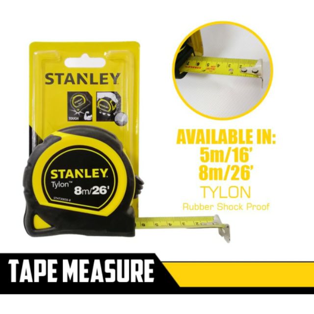 STANLEY® TYLON Tape Measure 5m/16ft BULK