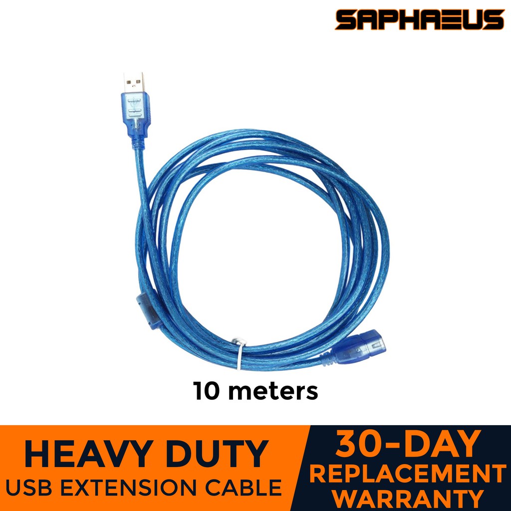 USB Extension Cable 10 Meters 2.0 Type A Male to A Female 10M Shopee