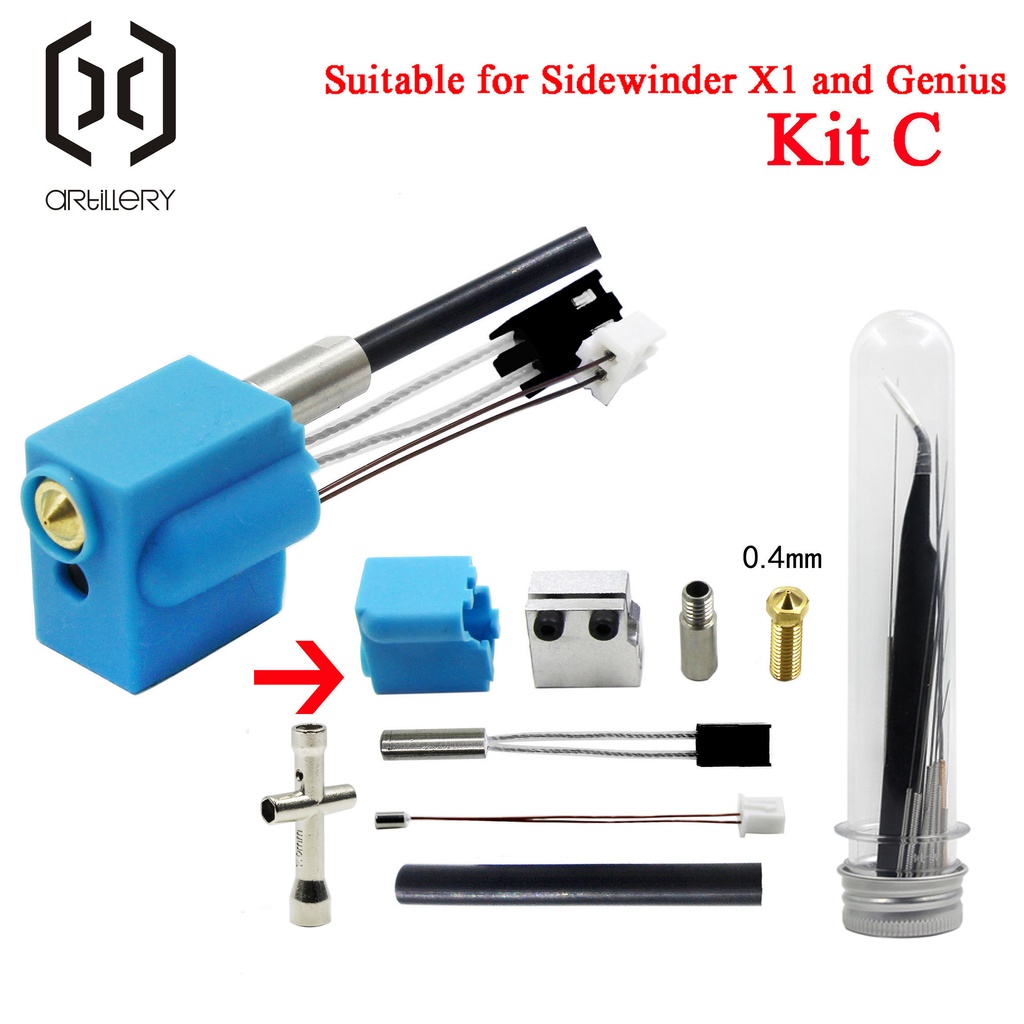 Artillery 3D Extruder Sidewinder X1 Genius And Silicone Nozzle