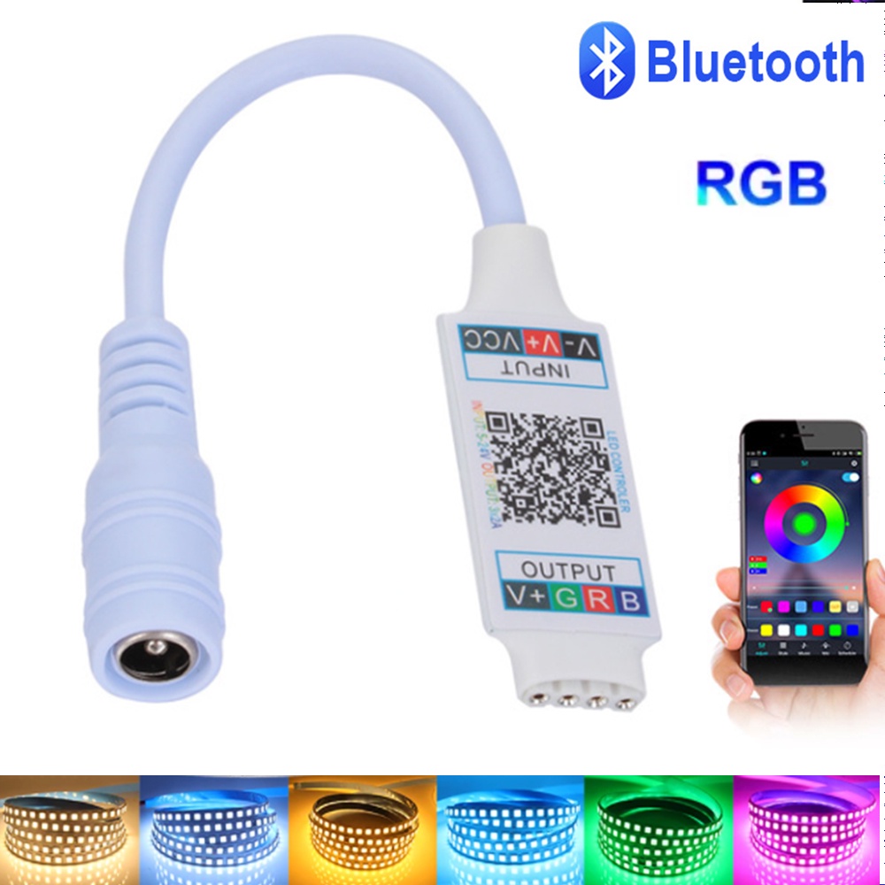 Bluetooth Infrared Controller 5M LED Light Bar 24 Keys Wireless RGB ...