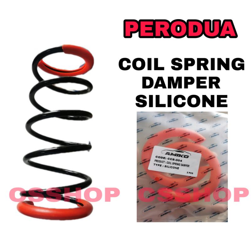 PERODUA COIL SPRING RUBBER DAMPER SILICONE FRONT / REAR SAME USE