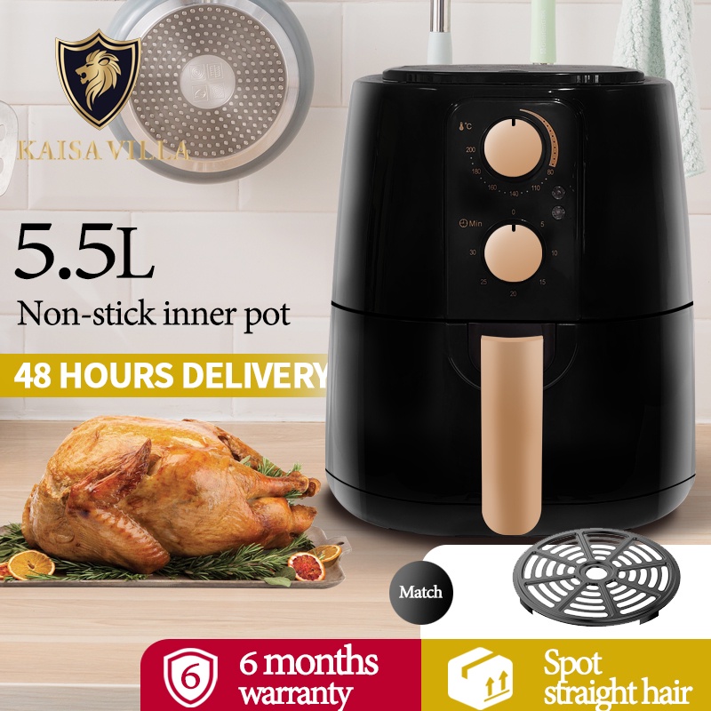 Kaisa Villa Air fyer oven burger fryer air fryer 5.5 liters air fyer