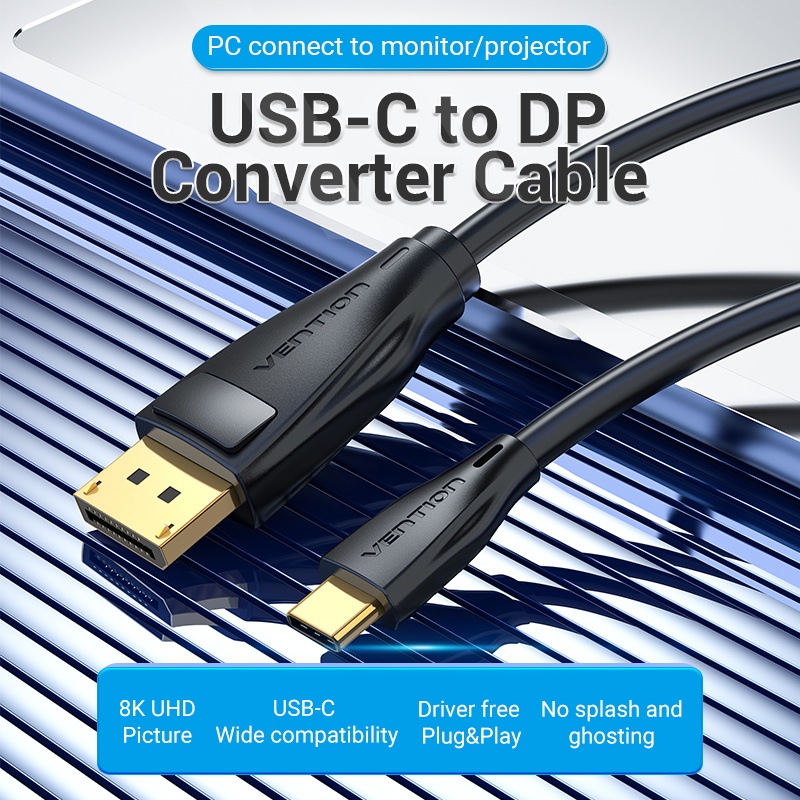 Vention USB C to DP Cable 4K 60HZ UHD for Phone TV iPad Pro Samsung ...