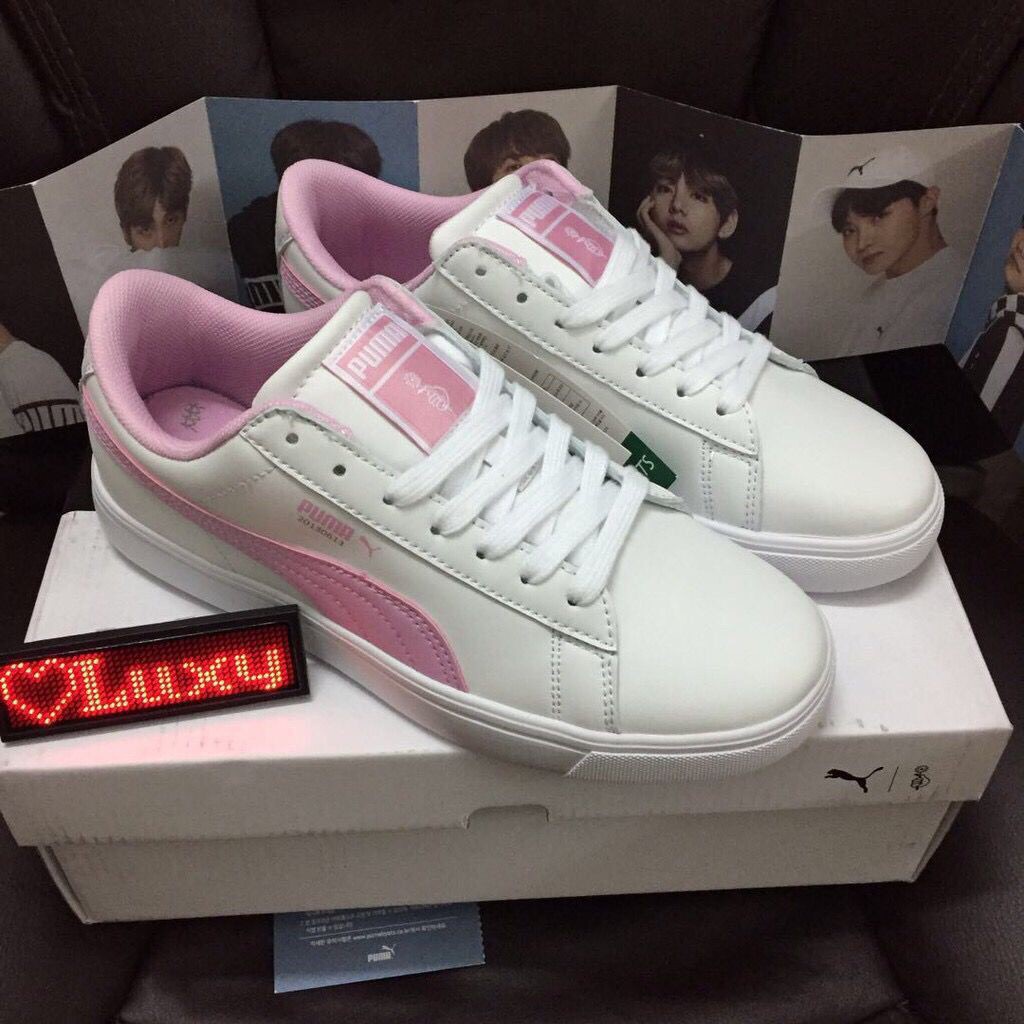 Sepatu Sneakers Unisex Model PUMA X Korea BTS untuk Shopee