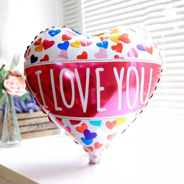 foil balloon 18 inch White heart Valentine's day Wedding love theme ...