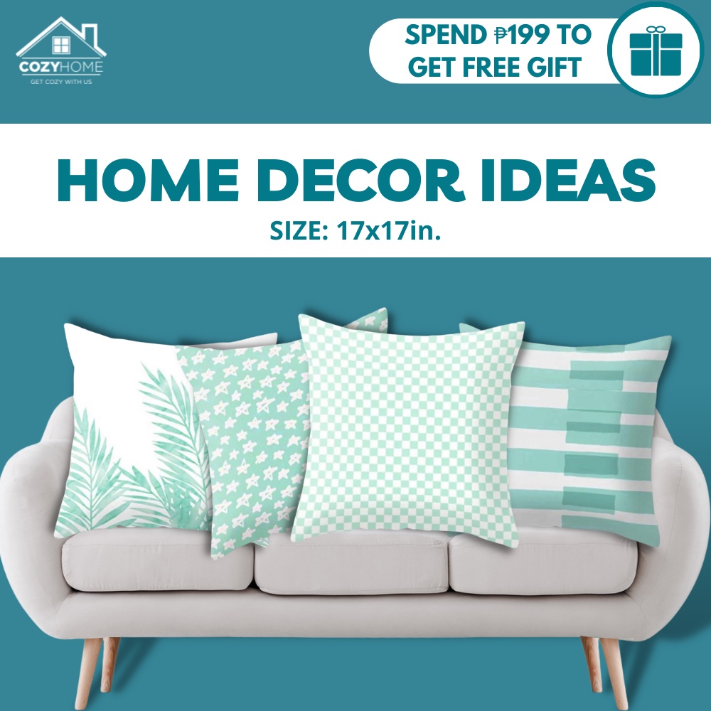 Cozyhome Cushion Cover Printed Pillow Case Mint Green Sofa Couch Throw  Pillows Home Decor