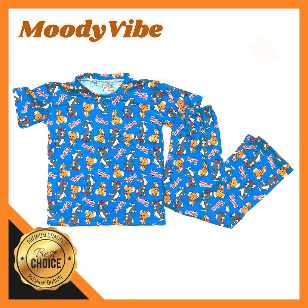 Moodyvibe Pajama Terno For Kids - Tom and Jerry | Shopee Philippines