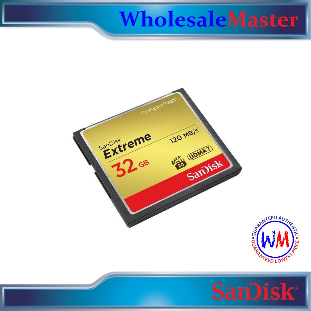 Sandisk Extreme Compact Flash Card 32GB UDMA 7 SDCFXSB032G Shopee