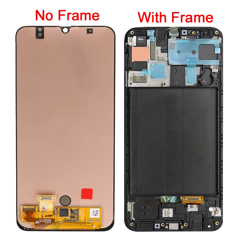 OLED A50 A30 A30s LCD For Samsung Galaxy A50 A505 LCD Display Frame 6.4" Screen For Samsung A50