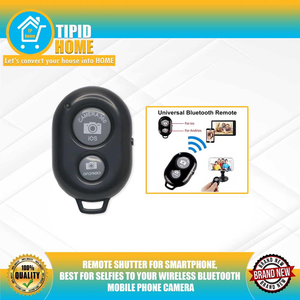 REMOTE SHUTTER FOR SMARTPHONE, BEST FOR SELFIES TO YOUR WIRELESS