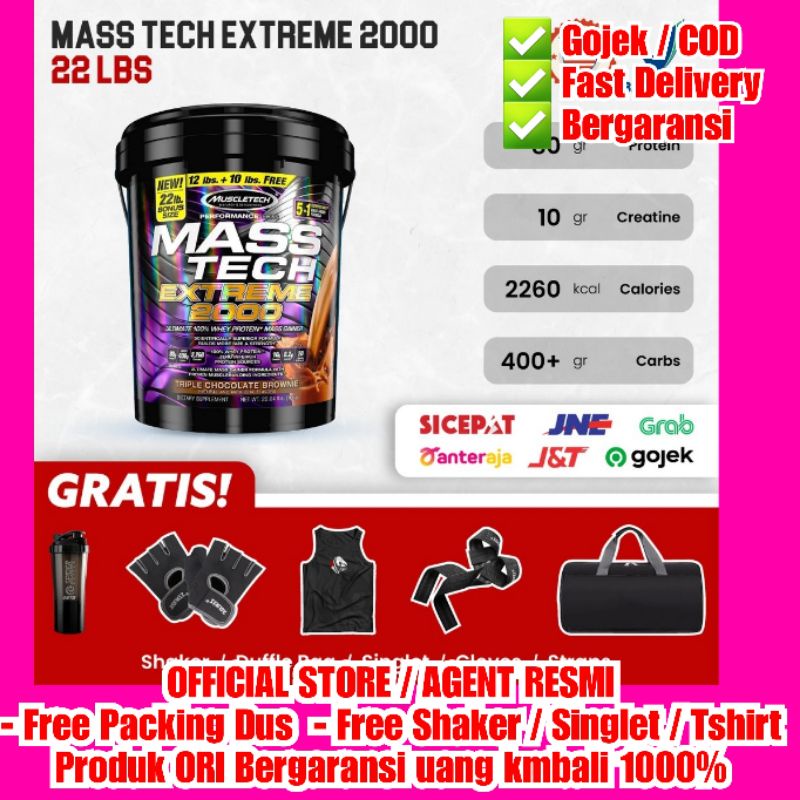 Masstech Mass Tech Mastech Muscletech Gainer Weight Enhancer 22lbs ...