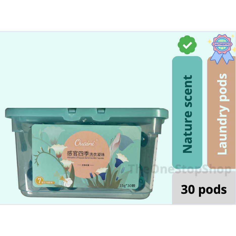 Japanese Laundry pods Ovaini Detergent Liquid Pods Nature Scent LONG