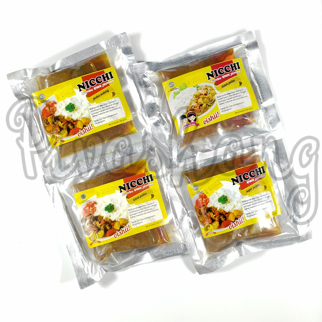 Nicchi Kare Japanese Curry Seasoning Chicken Beef Mushroom 100gr ...