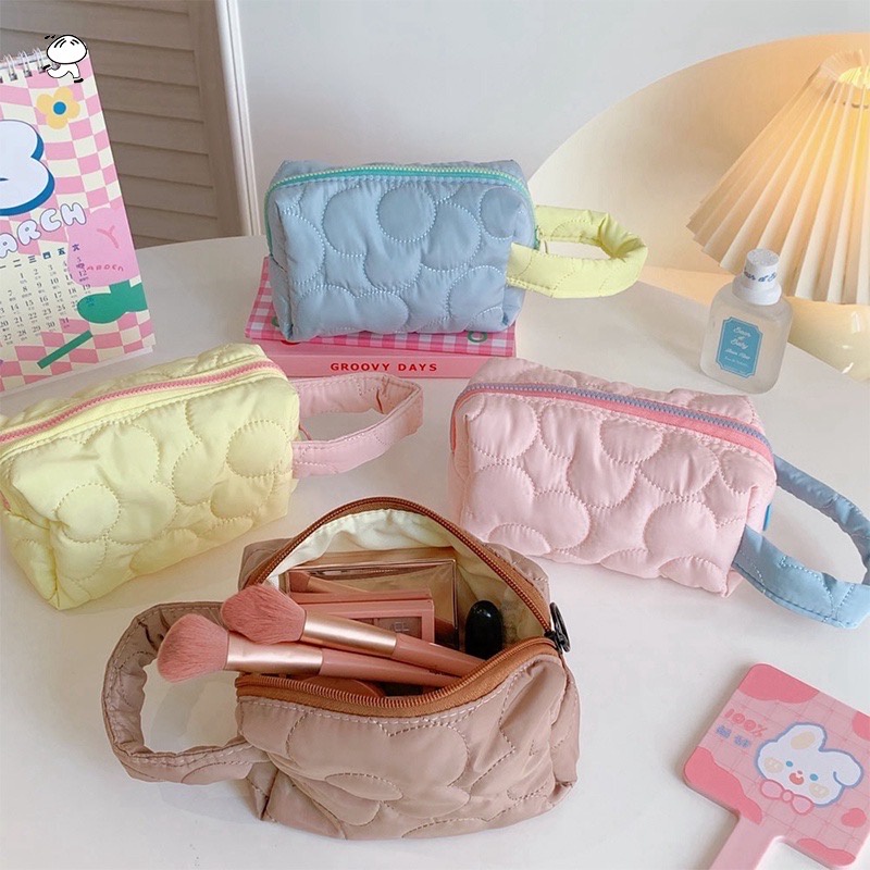 TBM Pastel Color Cloud Soft Multipurpose Make Up Pouch/ Cosmetic Bag ...