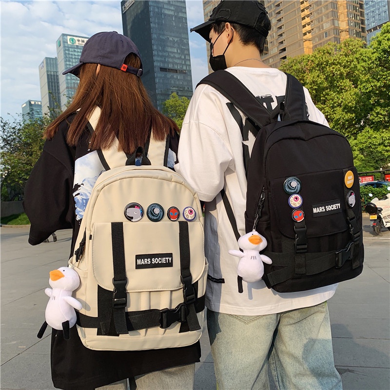 Hn015 Mars Society simple design plain unisex backpack | Shopee Philippines