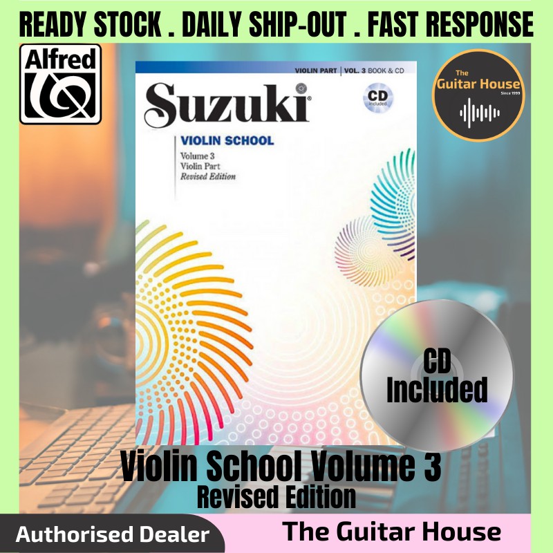 Suzuki Violin School Violin Part Volume 3 Book & CD (Revised Edition ...