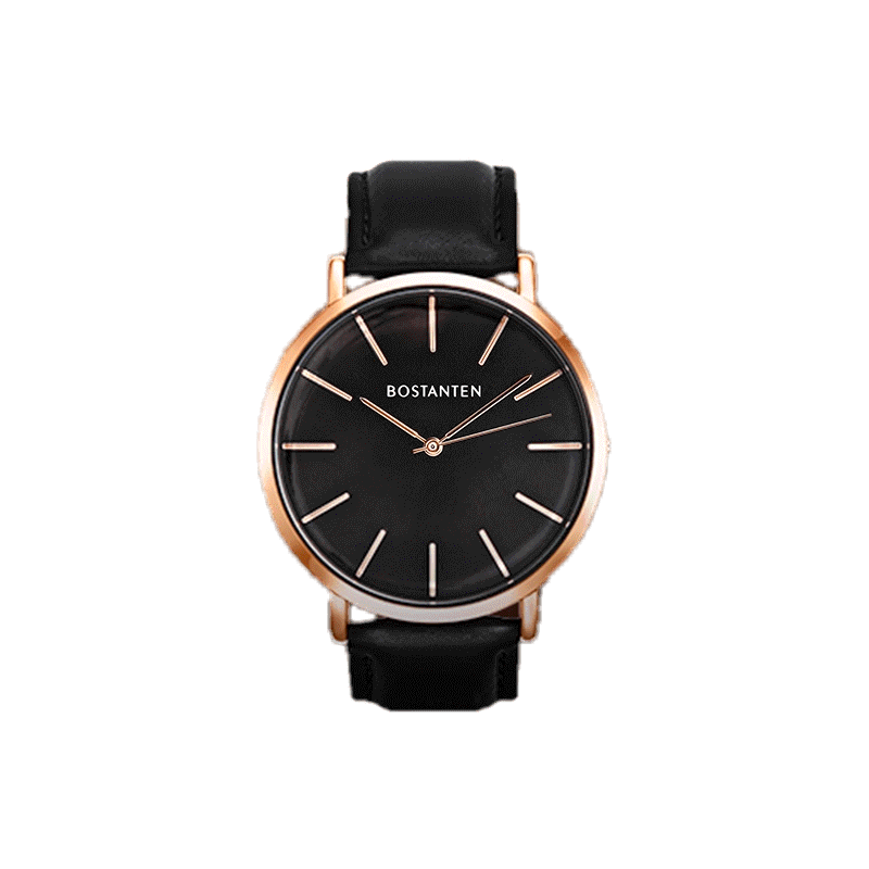 Bostanten Watch For Men Dial Classic Quartz Leather 40mm | Shopee ...