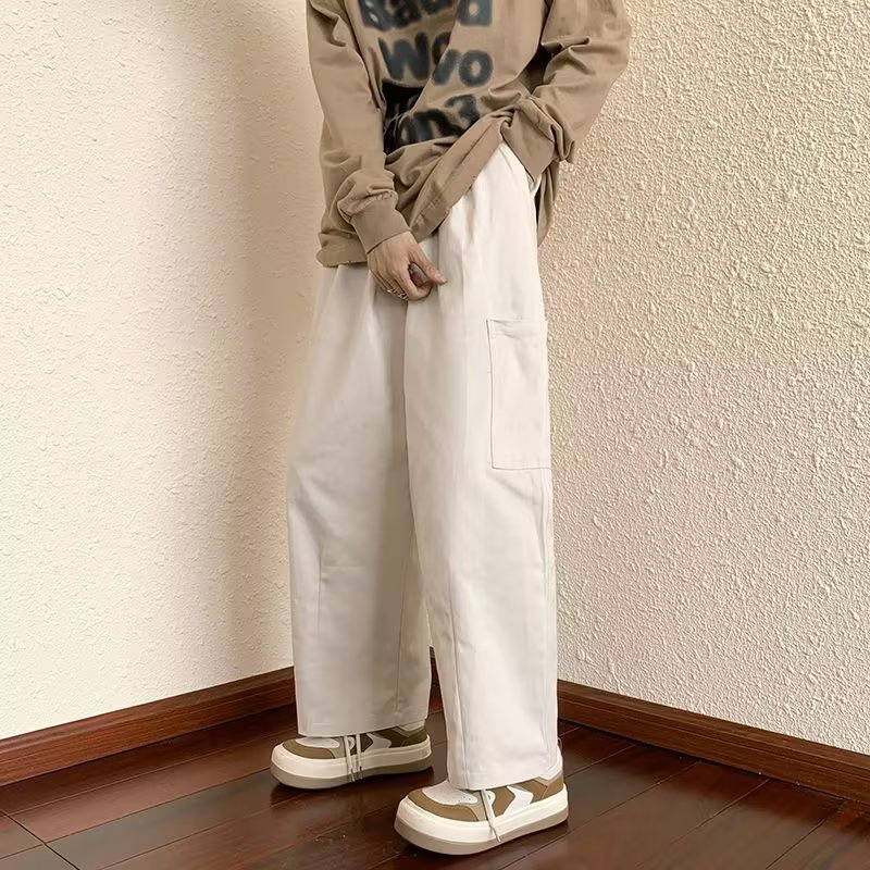 2022 Japanese Overalls Men's Autumn New Style Large Pocket Straight