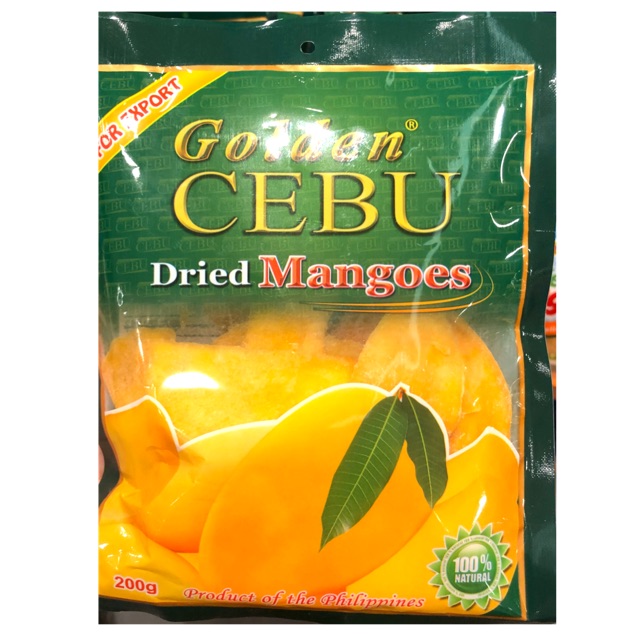 GOLDEN CEBU DRIED MANGOES 200g Shopee Philippines