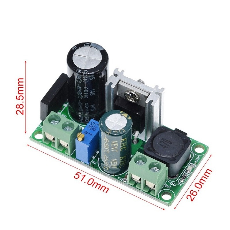 AC/DC to DC Buck Step Down Converter Module LM2596HV 3.3V 5V 6V 9V 12V ...
