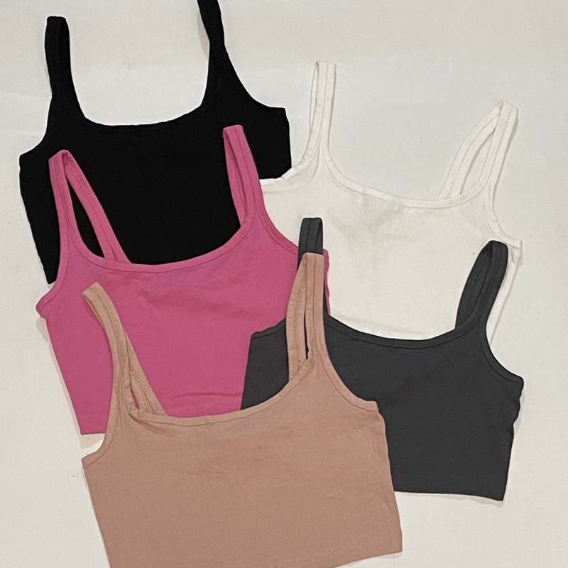 H M Basic Bralette Sleeveless Crop Tank Top Authentic Overruns