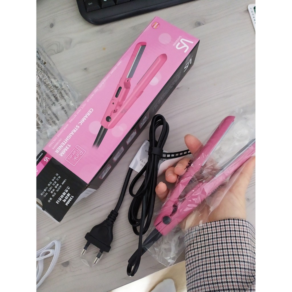 Vidal sassoon pink mini 13mm ceramic straightener sales