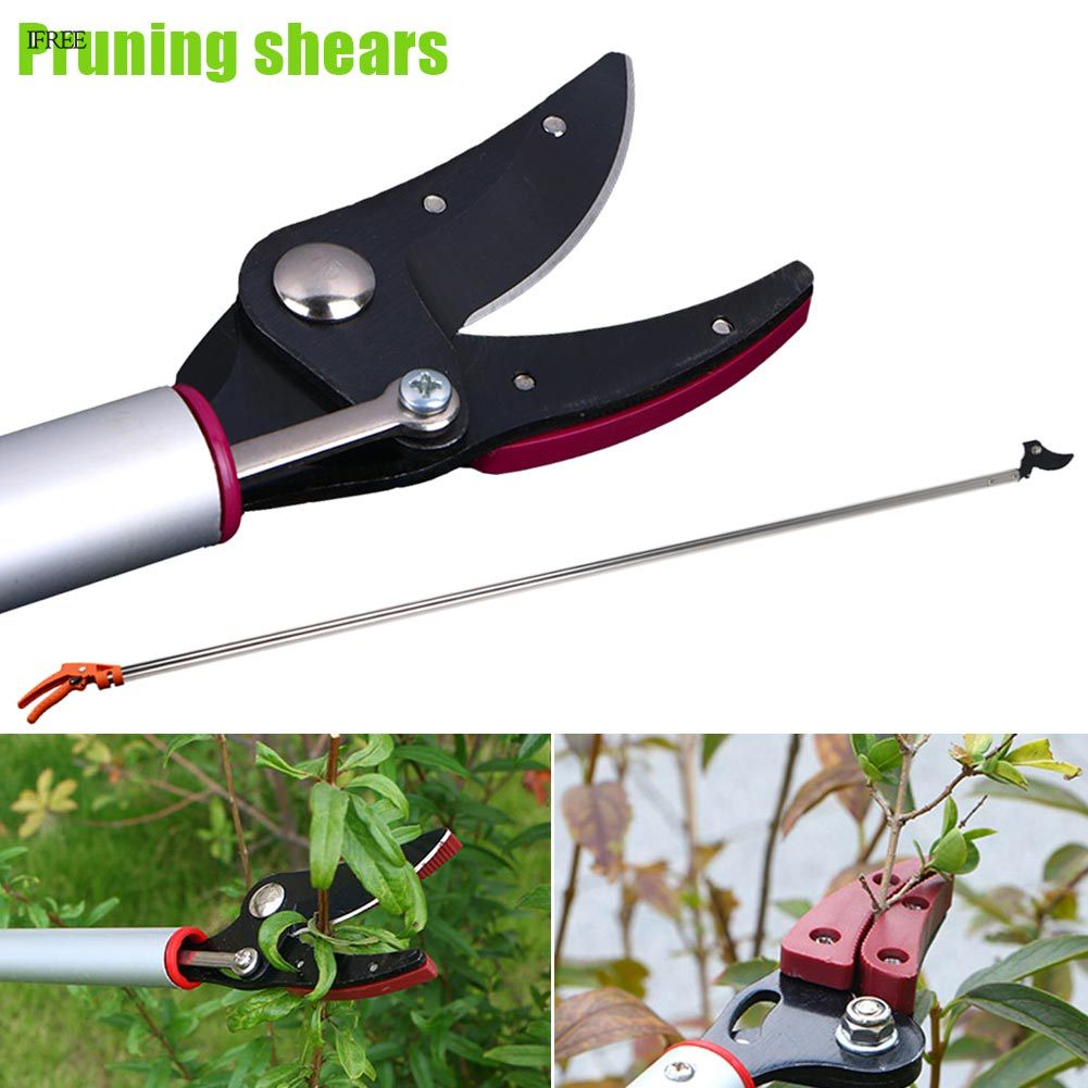Pruning Shears Long Reach Cut Hold Bypass Pruner Max Cutting Garden