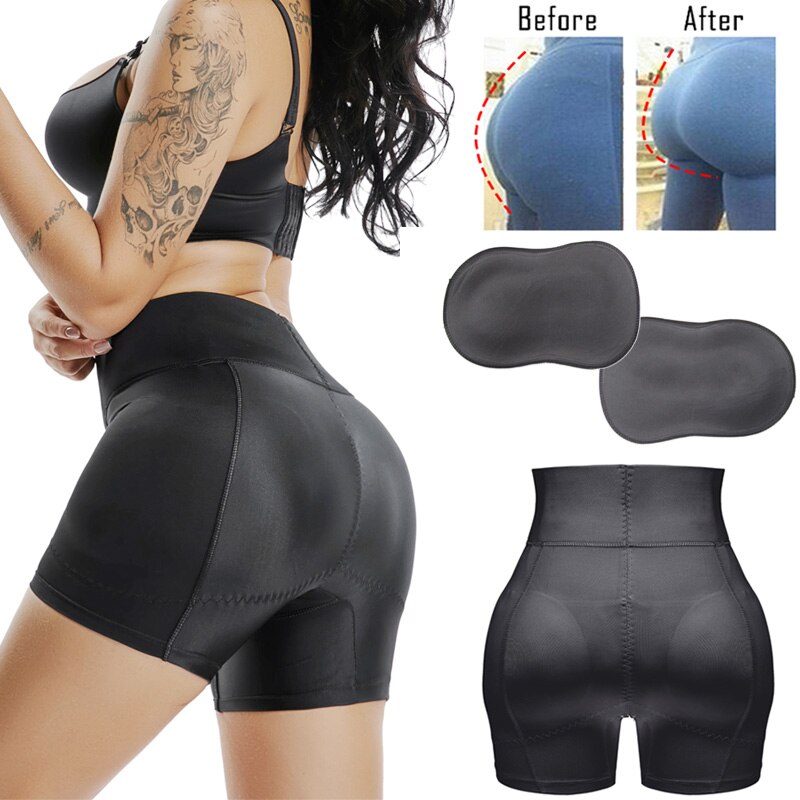 High Waist Invisible Tummy Control Pants With Hip Pads And Butt