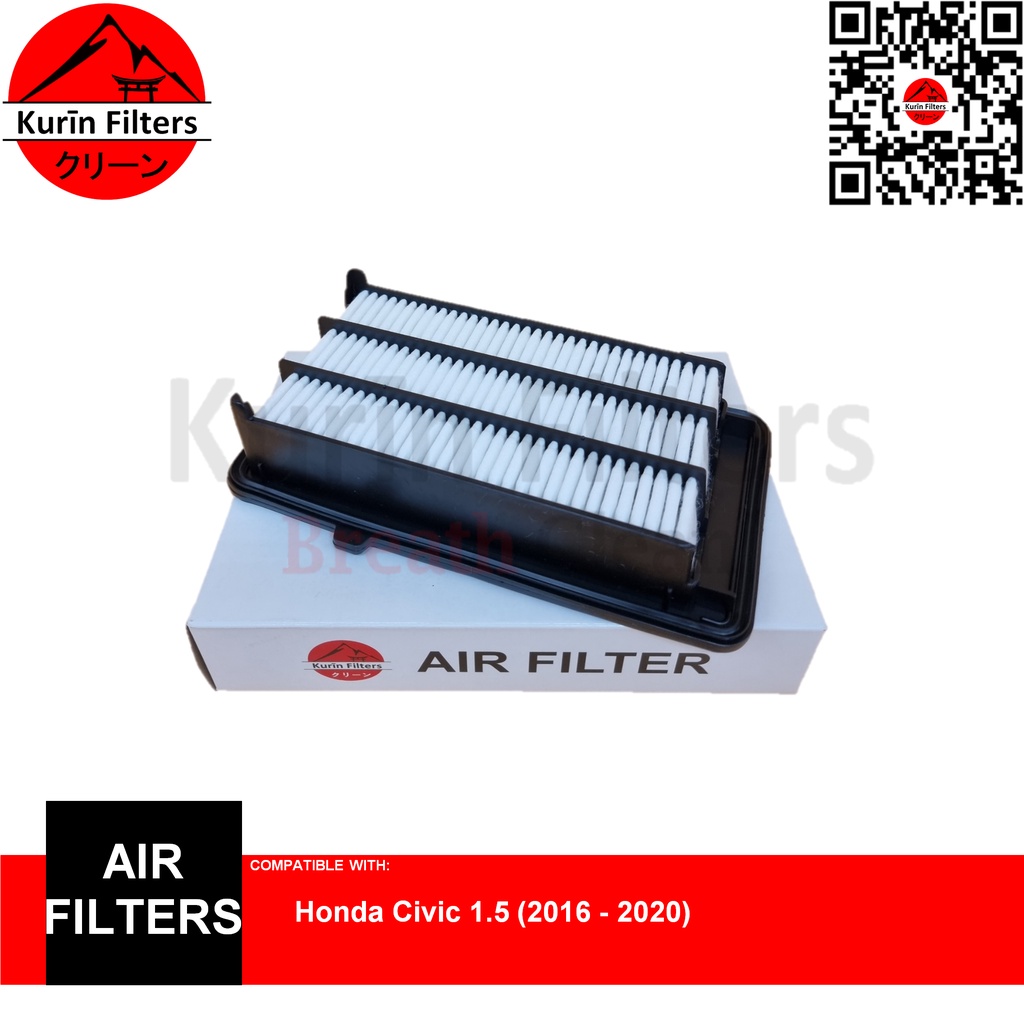 KURIN Air Filter for Honda Civic 1.5 (2016 2020) Shopee Philippines