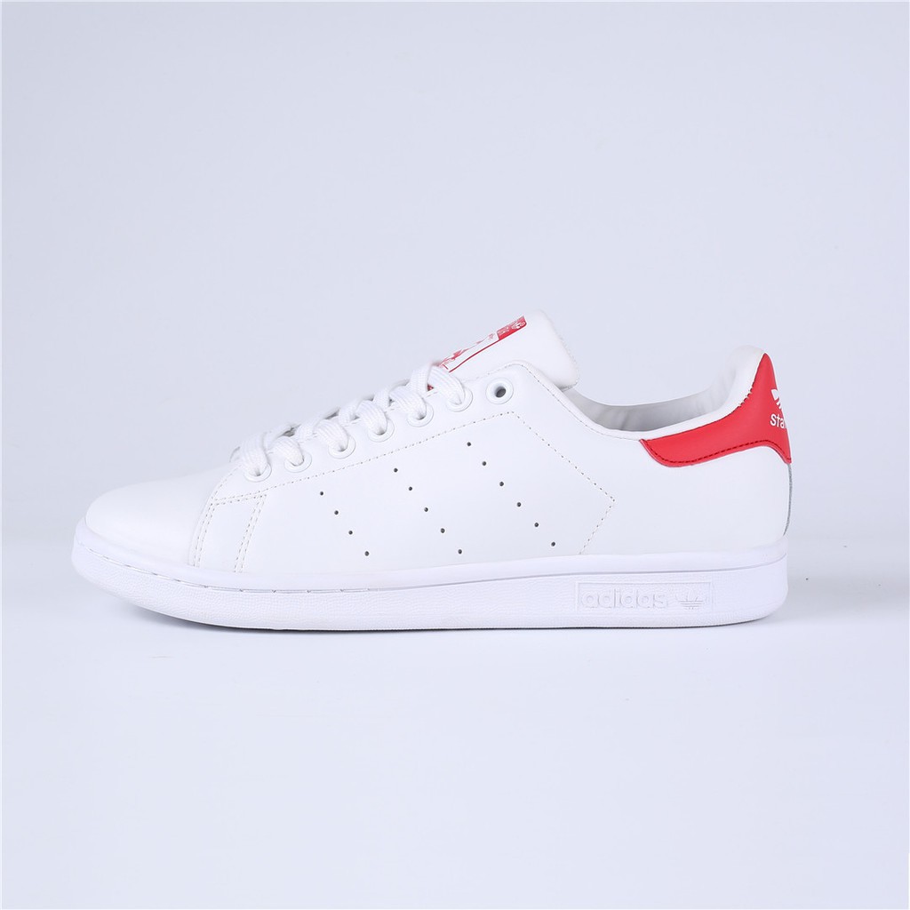 Adidas stan smith outlet white red