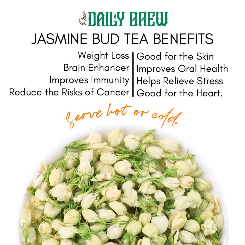 Our Daily Brew JASMINE BUD TEA / Weight Loss, Heart, Oral, Skin