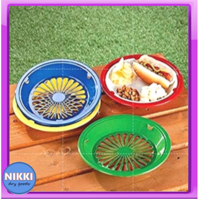 NIKKI Reusable Plastic Paper Plate Holders Unbreakable Paper Plate