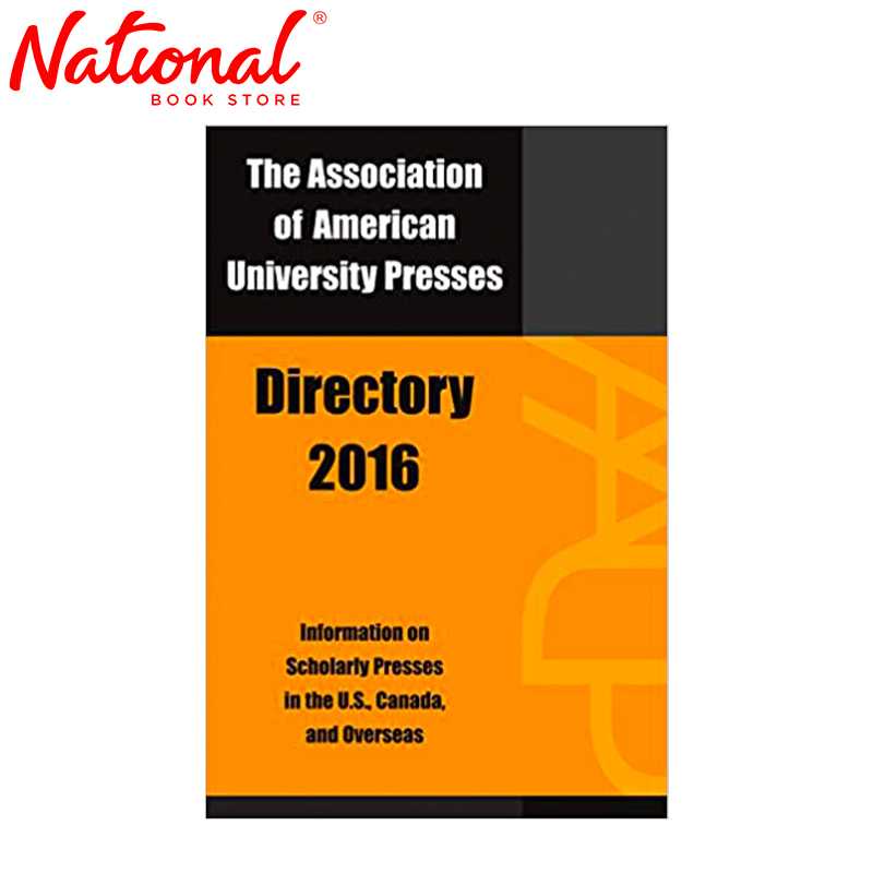 Association Of American University Presses Directory 2016 Trade ...